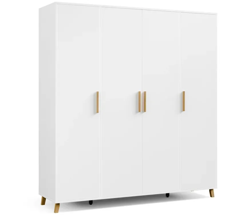 Rauch Drehtürenschrank »Shinjo«, 4-türig Premium-Ausstattung, weiß