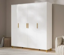 Rauch Drehtürenschrank »Shinjo«, 4-türig Premium-Ausstattung, weiß