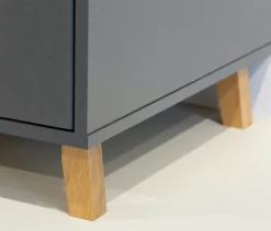 Rauch Drehtürenschrank »Shinjo«, 3-türig Basic-Ausstattung, graumetallic