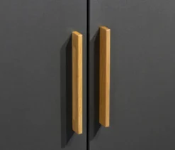 Rauch Drehtürenschrank »Shinjo«, 3-türig Basic-Ausstattung, graumetallic