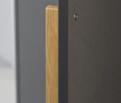 Rauch Drehtürenschrank »Shinjo«, 3-türig, 2 Schubladen, grau-metallic