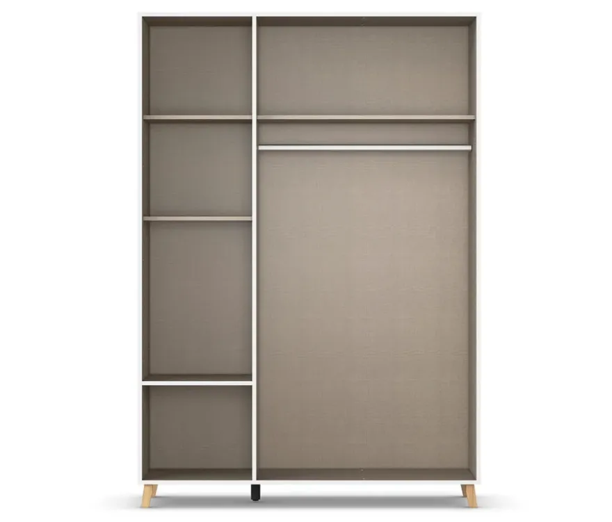 Rauch Drehtürenschrank »Shinjo«, 3-türig, 2 Schubladen, weiß