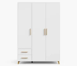 Rauch Drehtürenschrank »Shinjo«, 3-türig, 2 Schubladen, weiß