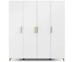 Rauch Drehtürenschrank »Shinjo«, 4-türig Basic-Ausstattung, weiß