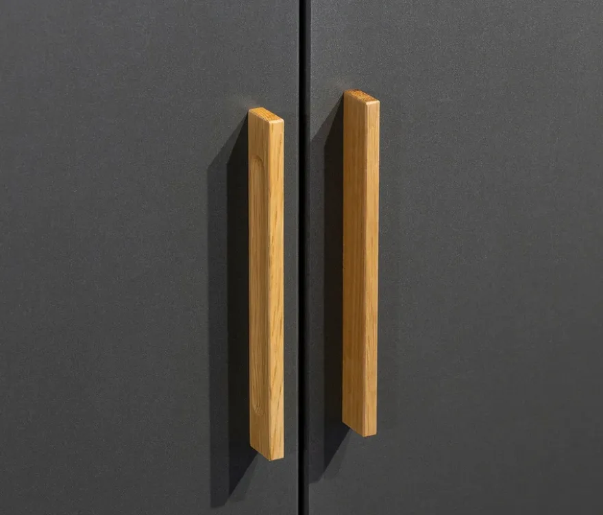 Rauch Drehtürenschrank »Shinjo«, 4-türig Basic-Ausstattung, graumetallic