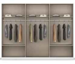 Rauch Drehtürenschrank "Skandi" 6-türig mit vier Schubladen, weiß