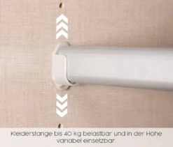 Rauch Drehtürenschrank "Skandi" 6-türig mit vier Schubladen, grau-metallic
