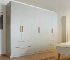 Rauch Drehtürenschrank "Skandi" 6-türig seidengrau