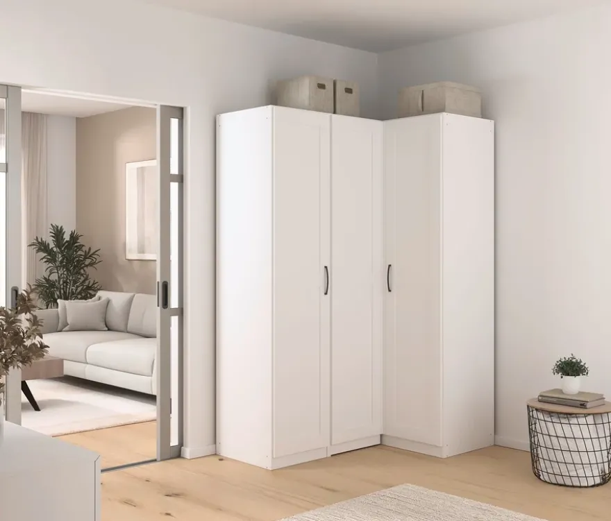 rauch Eckschrank »Quadra Spin«, moderner Landhausstil, 3-türig