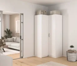 rauch Eckschrank »Quadra Spin«, moderner Landhausstil, 2-türig