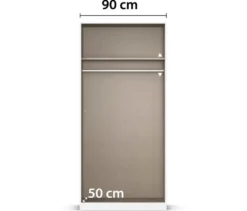 rauch Kleiderschrank »Alba«, 2-türig, mit Spiegel, champagner