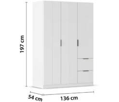 rauch Kleiderschrank »Ella«, 3-türig, alpinweiß
