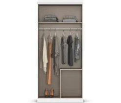 rauch Kleiderschrank »Ella«, 2-türig, grau metallic