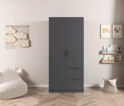 rauch Kleiderschrank »Ella«, 2-türig, grau metallic