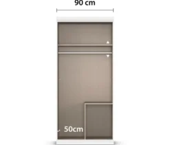 rauch Kleiderschrank »Ella«, 2-türig, grau metallic