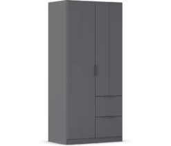 rauch Kleiderschrank »Ella«, 2-türig, grau metallic