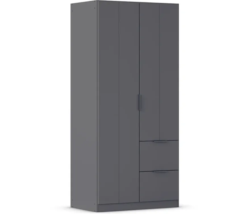 rauch Kleiderschrank »Ella«, 2-türig, grau metallic