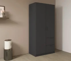 rauch Kleiderschrank »Ella«, 2-türig, grau metallic