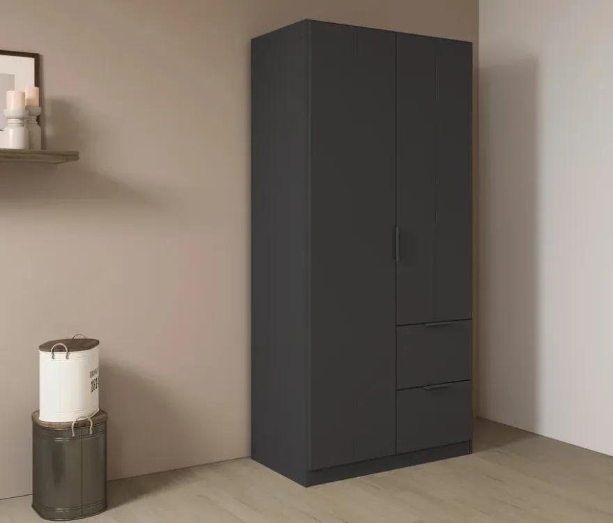 rauch Kleiderschrank »Ella«, 2-türig, grau metallic