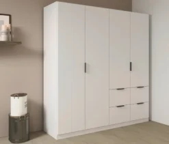rauch Kleiderschrank »Ella«, 4-türig, alpinweiß