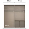 rauch Kleiderschrank »Ella«, 4-türig, champagner