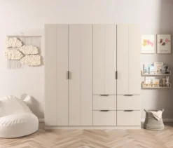 rauch Kleiderschrank »Ella«, 4-türig, champagner