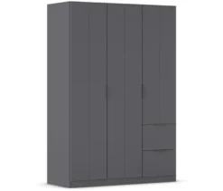 rauch Kleiderschrank »Ella«, 3-türig, grau metallic