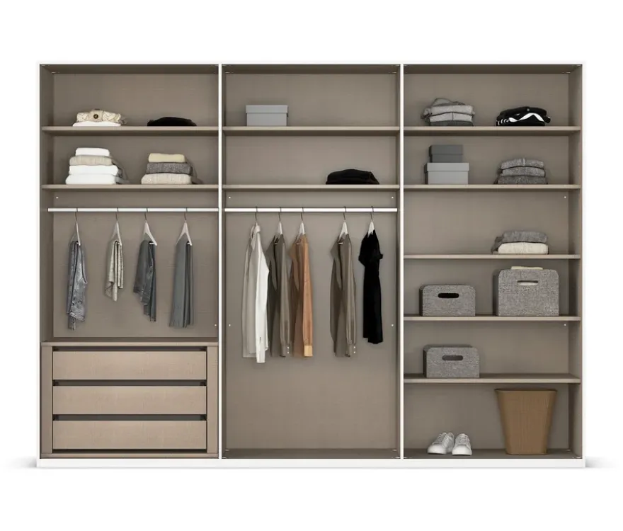rauch Kleiderschrank »Luana«, 6-türig, mit Beleuchtung, Premium-Ausstattung