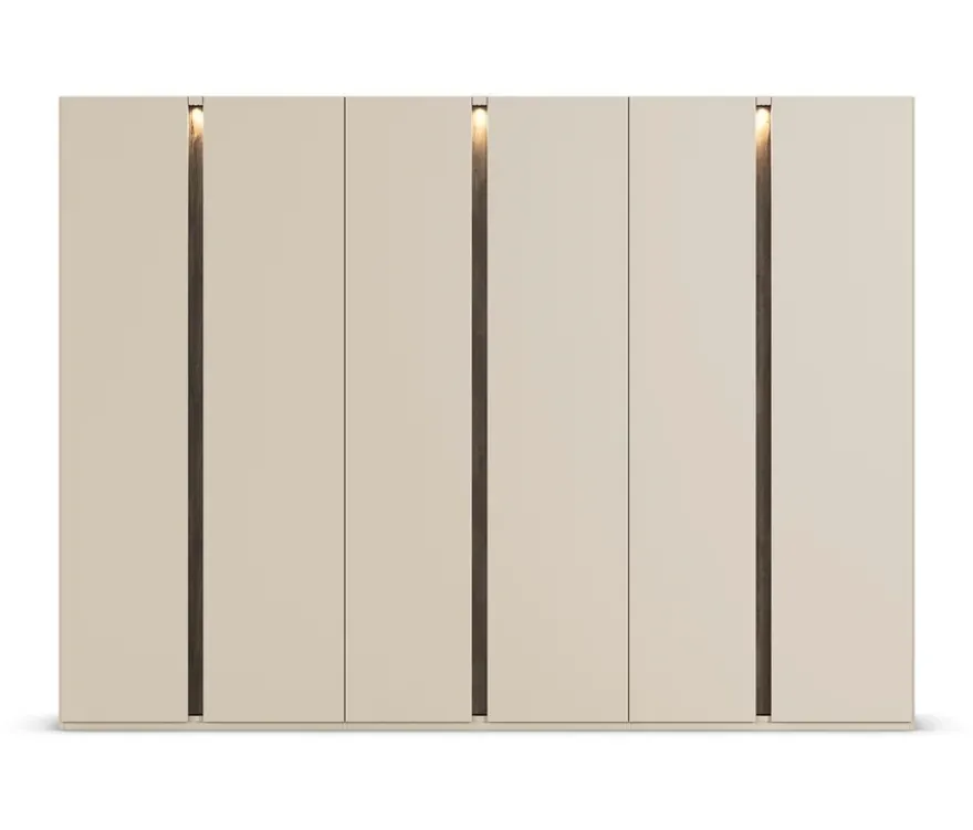 rauch Kleiderschrank »Luana«, 6-türig, mit Beleuchtung, Premium-Ausstattung