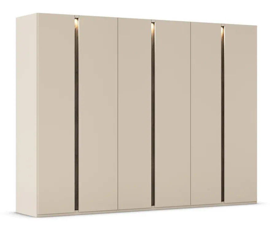 rauch Kleiderschrank »Luana«, 6-türig, mit Beleuchtung, Premium-Ausstattung