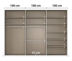 rauch Kleiderschrank »Luana«, 6-türig, mit Beleuchtung, Classic-Ausstattung