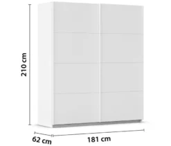 rauch Kleiderschrank »Mia«, 2-türig, Breite 181 cm, weiß