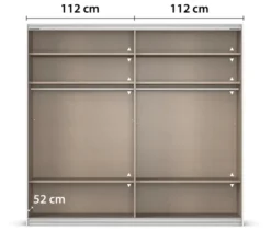 rauch Kleiderschrank »Mia«, 2-türig, Breite 226 cm, weiß