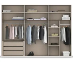 rauch Kleiderschrank »Purisma« mit umfangreicher Innenausstattung und Spiegel, 6-türig