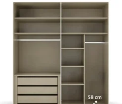 rauch Kleiderschrank »Purisma«, 4-türig, mit umfangreicher Innenausstattung