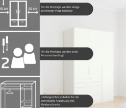 rauch Kleiderschrank »Purisma«, 6-türig, mit umfangreicher Innenausstattung