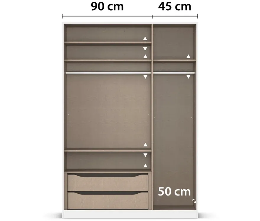 Rauch Kleiderschrank »Savona«, 3-türig, Premium-Ausstattung
