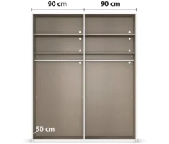 rauch Kleiderschrank »Savona«, 4-türig, Classic-Ausstattung