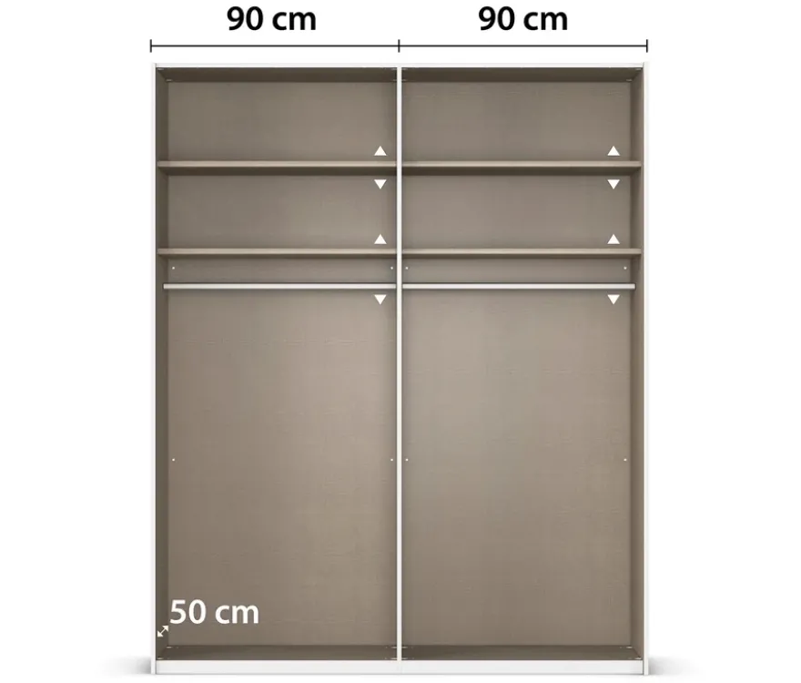 rauch Kleiderschrank »Savona«, 4-türig, Classic-Ausstattung