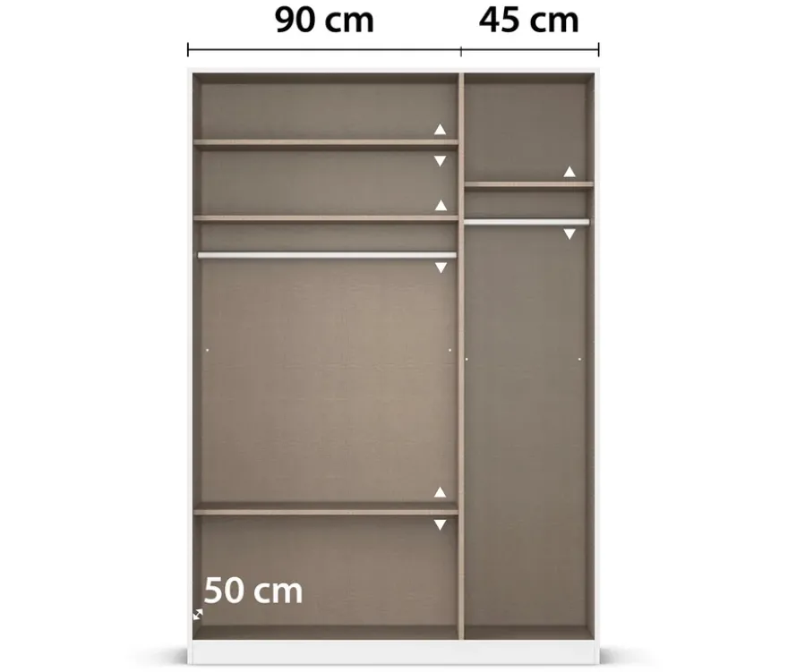 Rauch Kleiderschrank »Savona«, 3-türig, Classic-Ausstattung