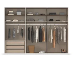 rauch Kleiderschrank »Scale«, 6-türig, Premium-Ausstattung, beige-champagnerfarben