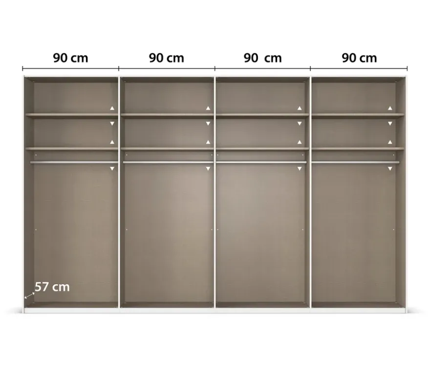 rauch Kleiderschrank »Scale«, 4-türig