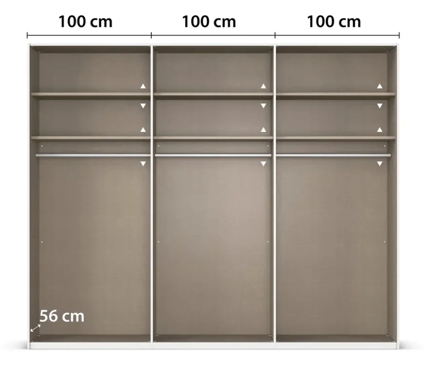 rauch Kleiderschrank »Scale«, 6-türig, Basic-Ausstattung, weiß