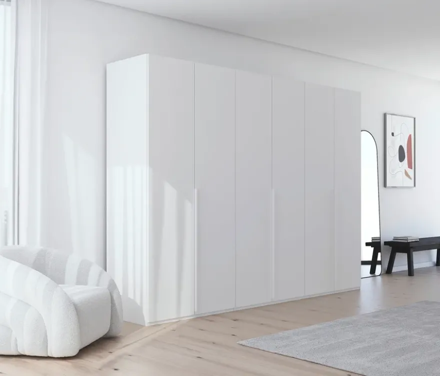 rauch Kleiderschrank »Scale«, 6-türig, Basic-Ausstattung, weiß
