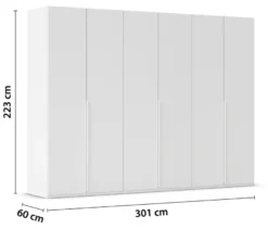 rauch Kleiderschrank »Scale«, 6-türig, Basic-Ausstattung, weiß