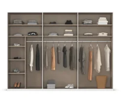 rauch Kleiderschrank »Scale«, 6-türig, Classic-Ausstattung, weiß