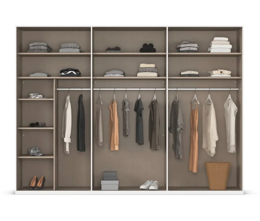 rauch Kleiderschrank »Scale«, 6-türig, Classic-Ausstattung, weiß