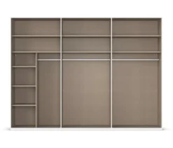 rauch Kleiderschrank »Scale«, 6-türig, Classic-Ausstattung, weiß