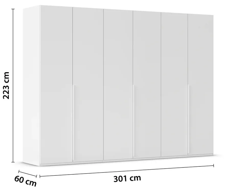 rauch Kleiderschrank »Scale«, 6-türig, Classic-Ausstattung, weiß