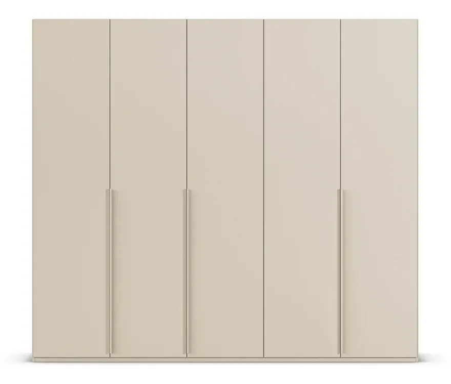 rauch Kleiderschrank »Scale«, 5-türig, Premium-Ausstattung, beige-champagnerfarben